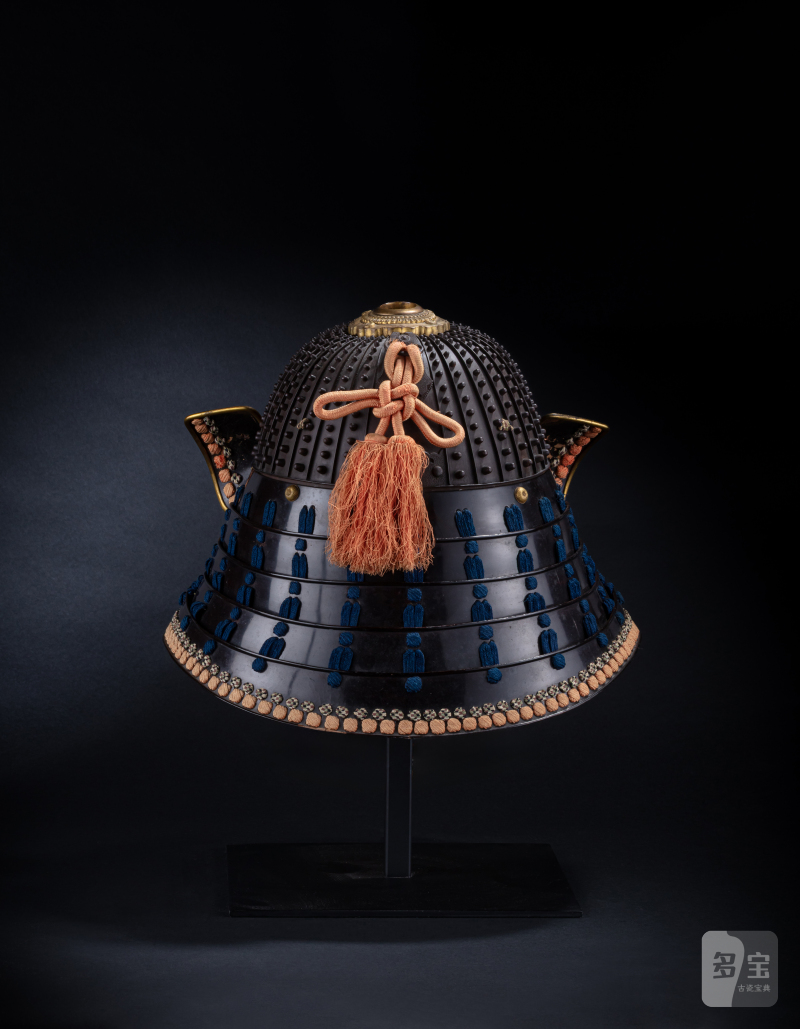 A helmet with raised rivets (hoshi-bachi) and a face mask (mempo), signed Myochin no ki Munetomo, Japan, Edo period, 18th century - 图4